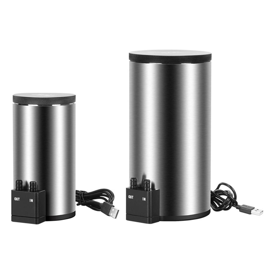Quiet Aquarium External Canister Filter USB Powered Stainless Steel Mini Water Filter for Home