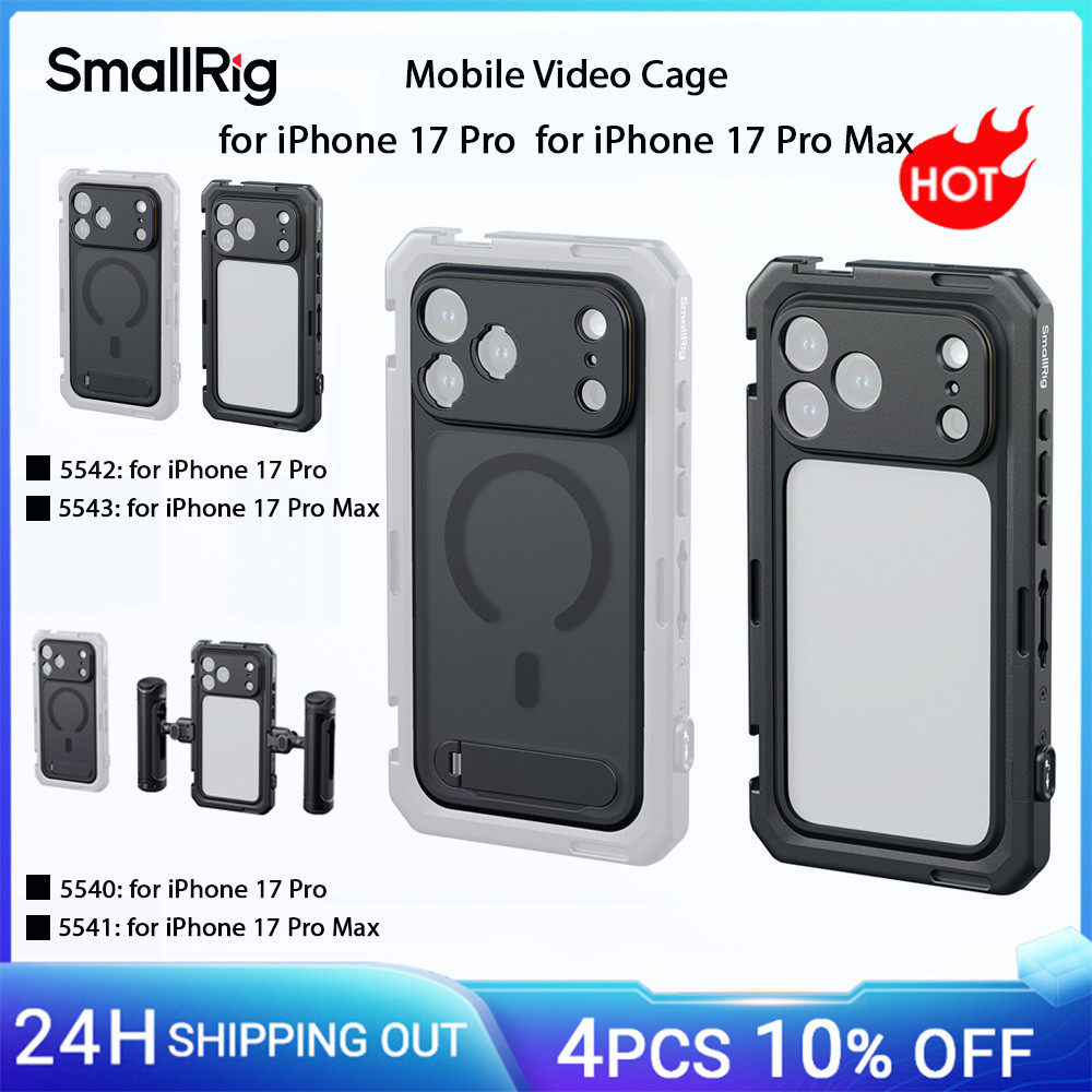 SmallRig 17 Pro Mobile Video Cage for iPhone 17 Pro Max/Pro Flagship Edition w T-Mount & 17mm Lens