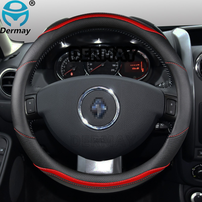 Untuk Renault Duster Dacia Duster Nissan Terrano Penutup Kemudi Mobil Kulit Microfiber + Aksesori Ot