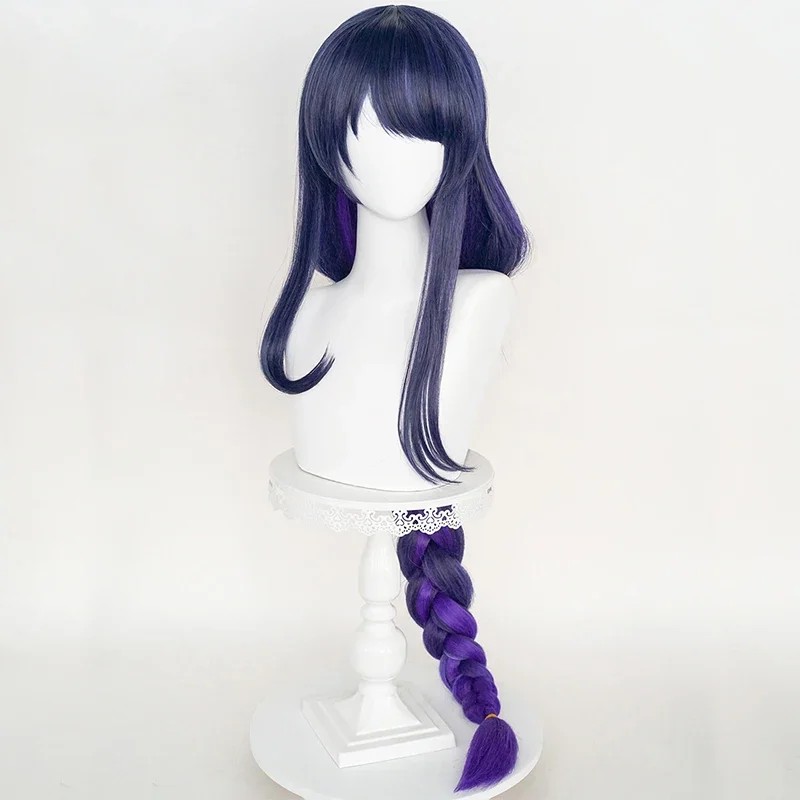 Game Genshin Impact Cosplay Version Raiden Shogun Baal Wig Genshin Impact Shogun Baal Cosplay Long