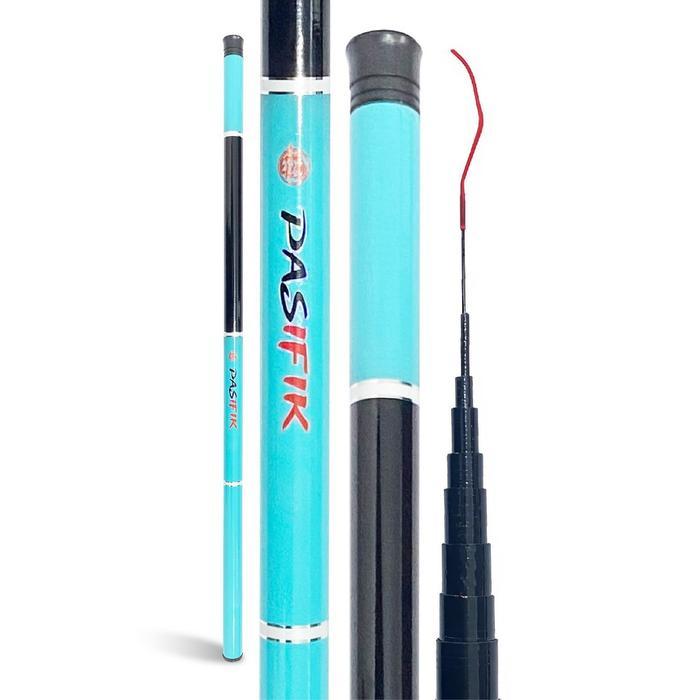 Joran Pancing Tegek Fiber Glass Joran Tegek Teleskopik Portable Serat Kaca Super Ringan dan Kuat