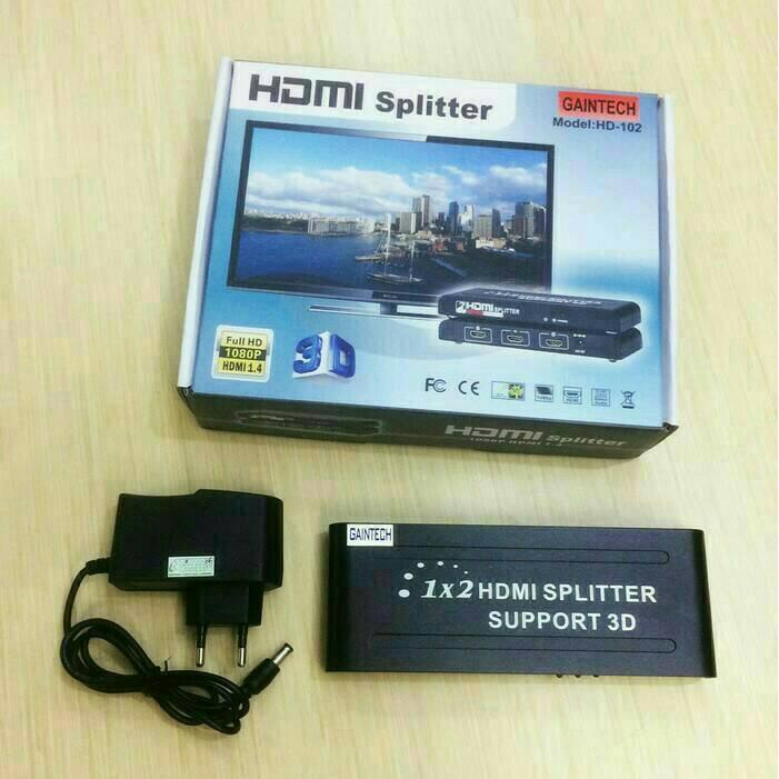 GAINTECH HDMI SPLITTER 2 PORT