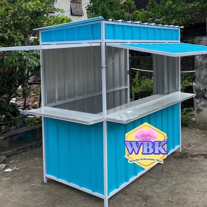 Booth container jualan minimalis 100x200