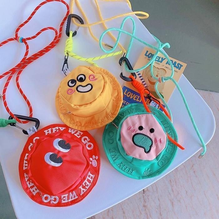 Elizabeth - Tas Headphone Halter Neck Bordir Asli Kantong Kunci Topi Mini Dompet Koin Original