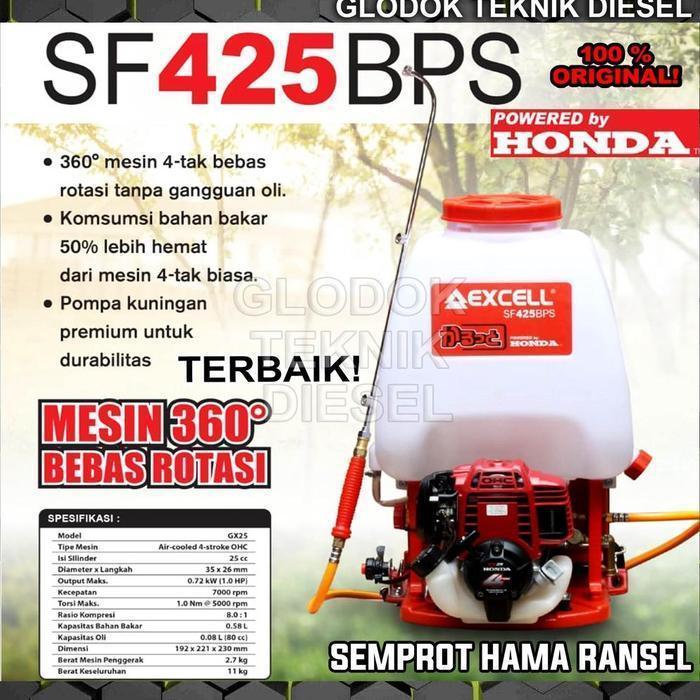 Honda Mesin Alat Semprot Hama Bensin Backpack Sprayer Ransel Excell