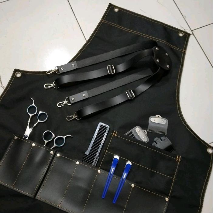 Apron Celemek Barbershop Potong Rambut Apron Waterproff