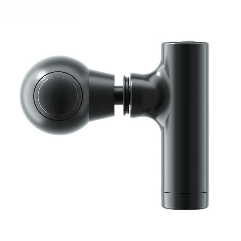 Portable wireless heat therapy body relief massage gun with dual-head brushless motor for deep