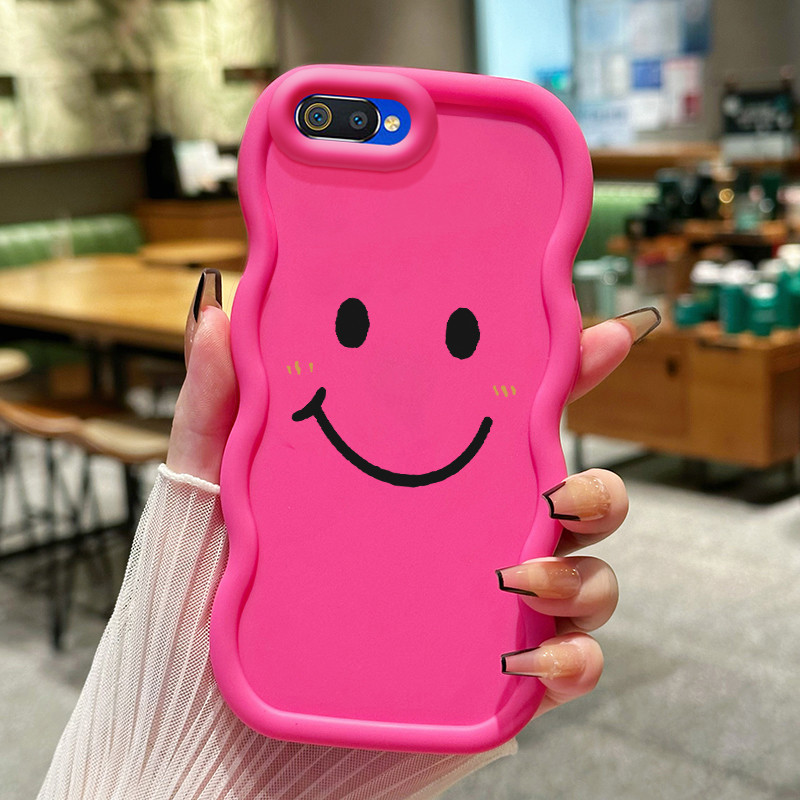 Casing Untuk Realme C2 C2s OPPO A1K Case Casing Senyum Rainbow pola HP Cesing lunak Silikon Softcase
