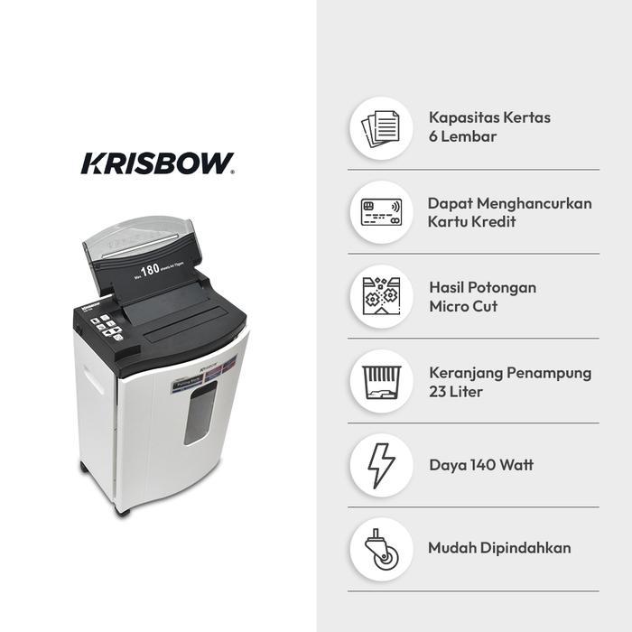 Krisbow Alat Penghancur Kertas Micro Cut S8106