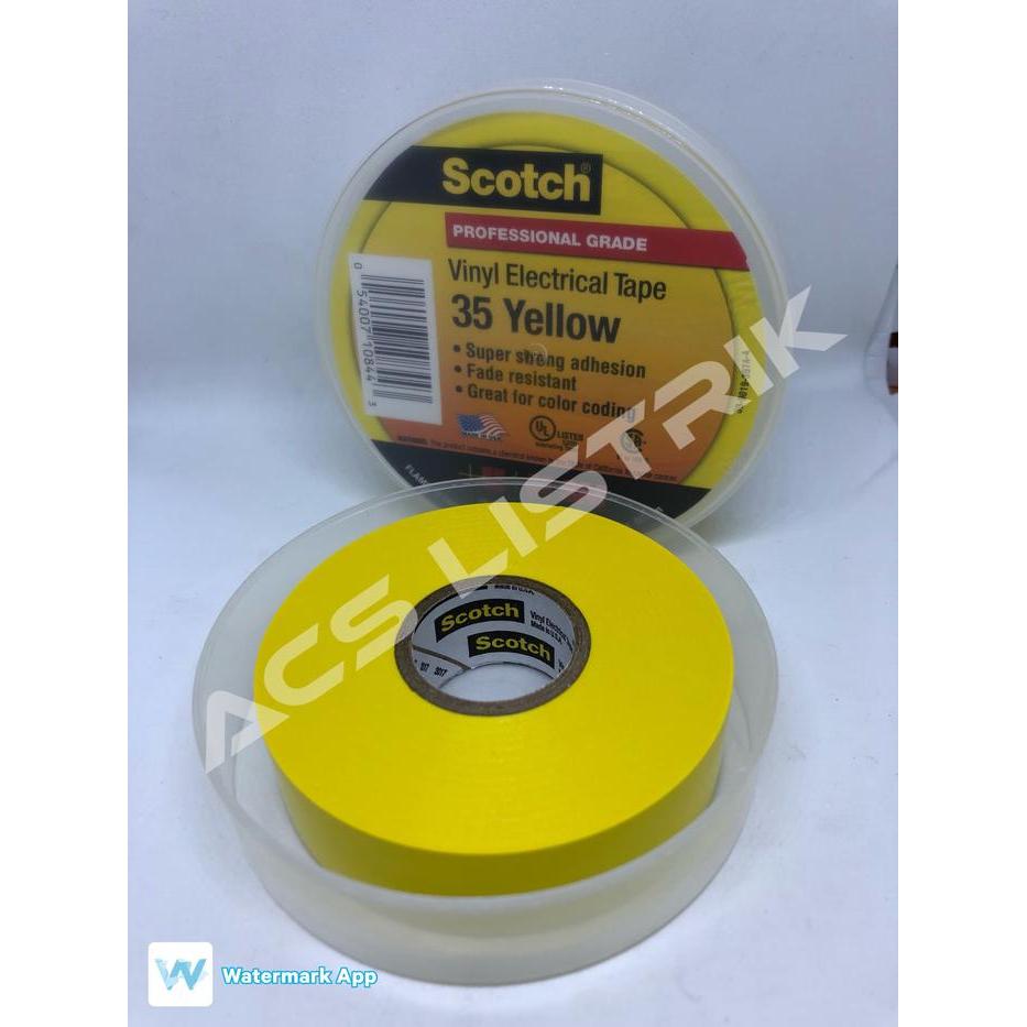 3M Scotch 35 Vinyl Tape Kuning