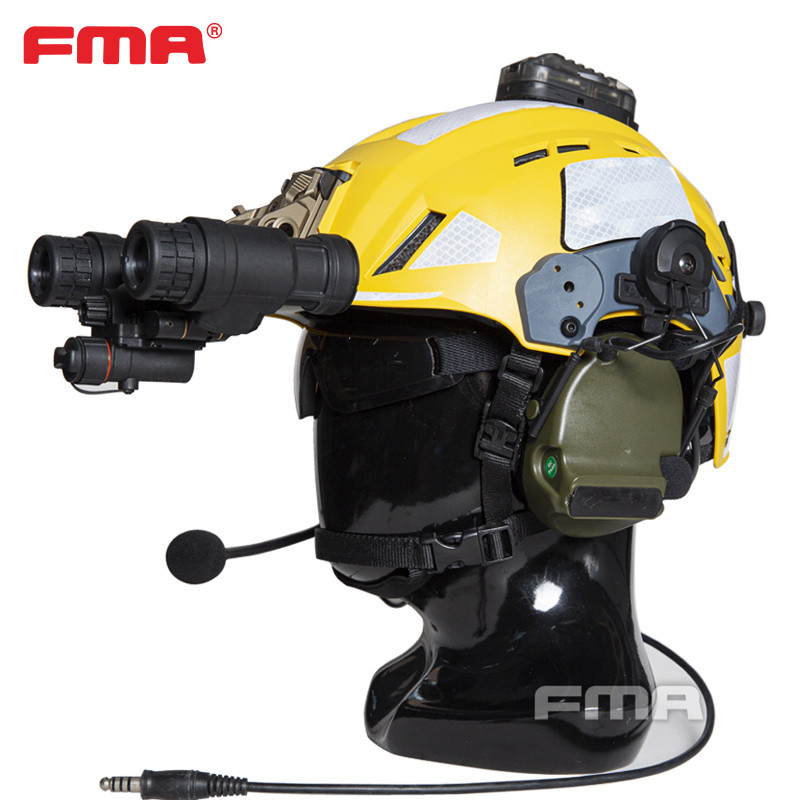 Fma Tactical Emergency Rescue Abs Helmet Fire Rescue Lightweight Safety Adjustable Helmet Sar Helmet