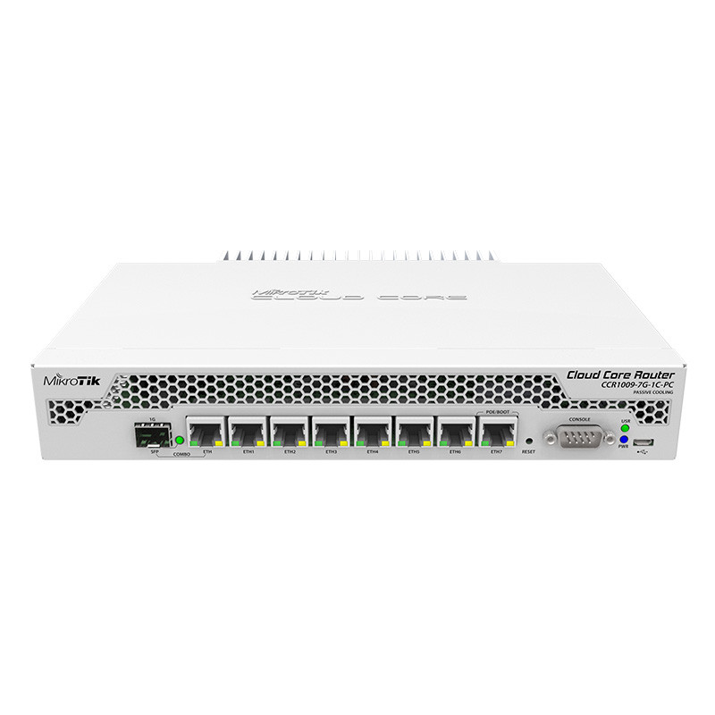 JUAL  Spot goods MikroTik CCR1009-7G-1C-PC 9-core full thousand M optical port intelligent ros  carr
