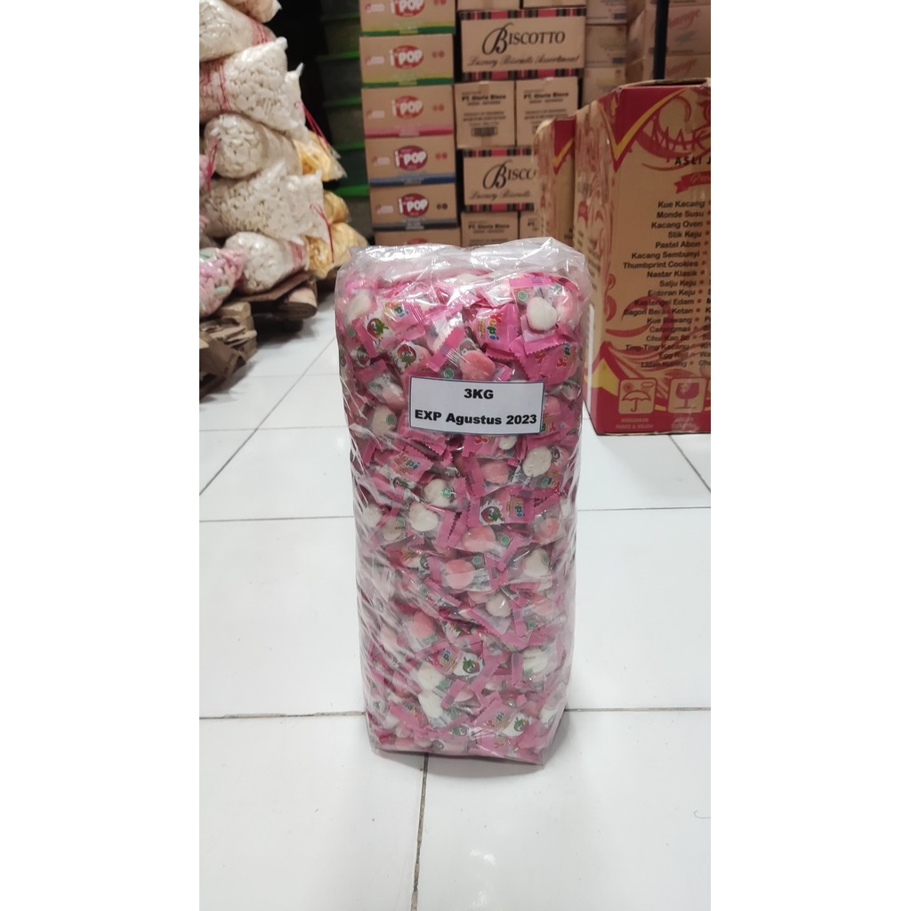 Good & Great Permen Yupi Strawberry 3kg Snack kiloan Grosir