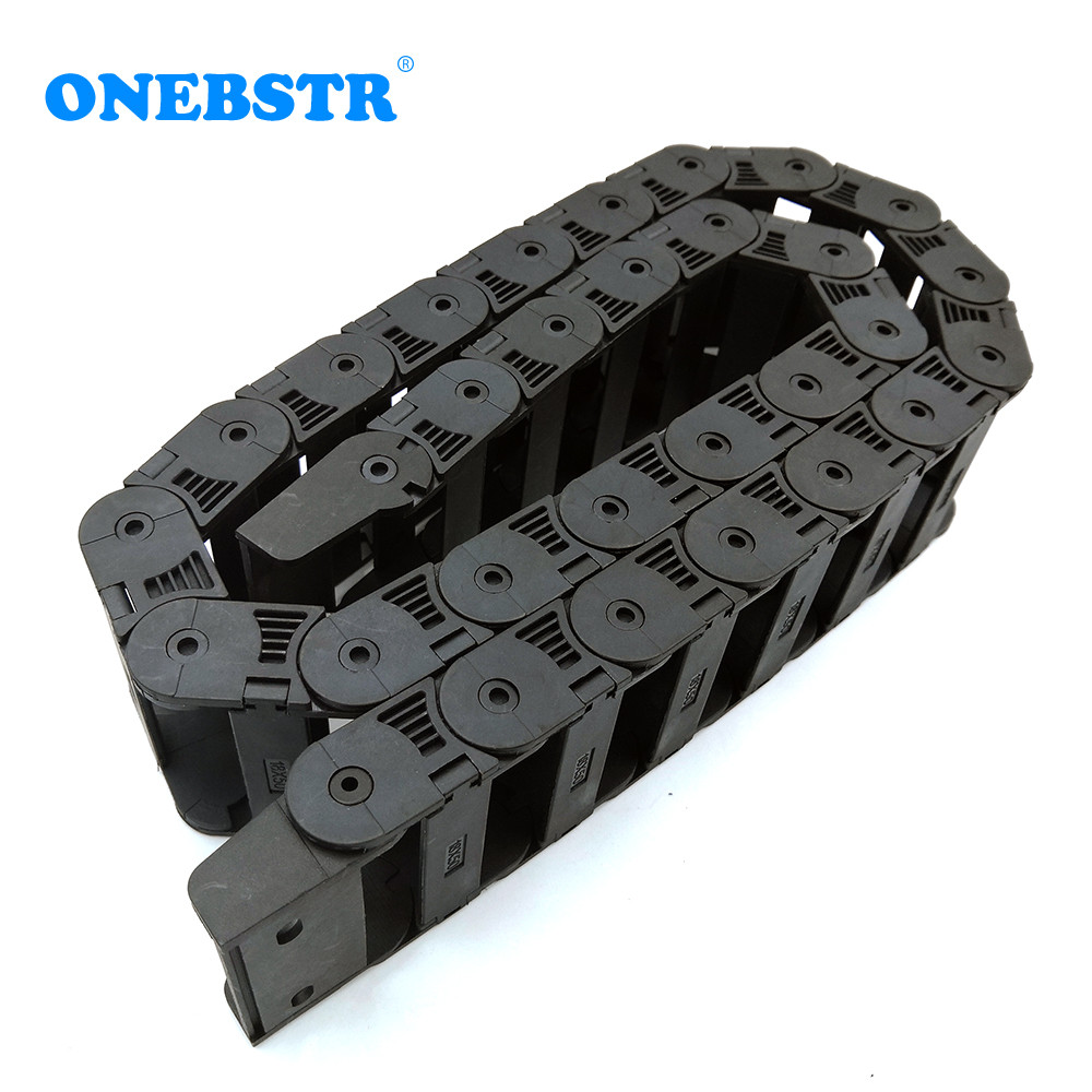 1 Meter 18x50mm Drag Cable Chain Wire Carrier Transmission Towline Bridge Type For CNC Engraving