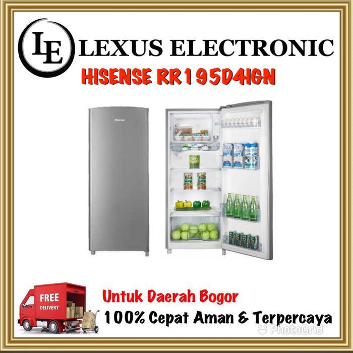 HISENSE KULKAS 1 PINTU 150 LITER RR195D4IGN 195D4IGN