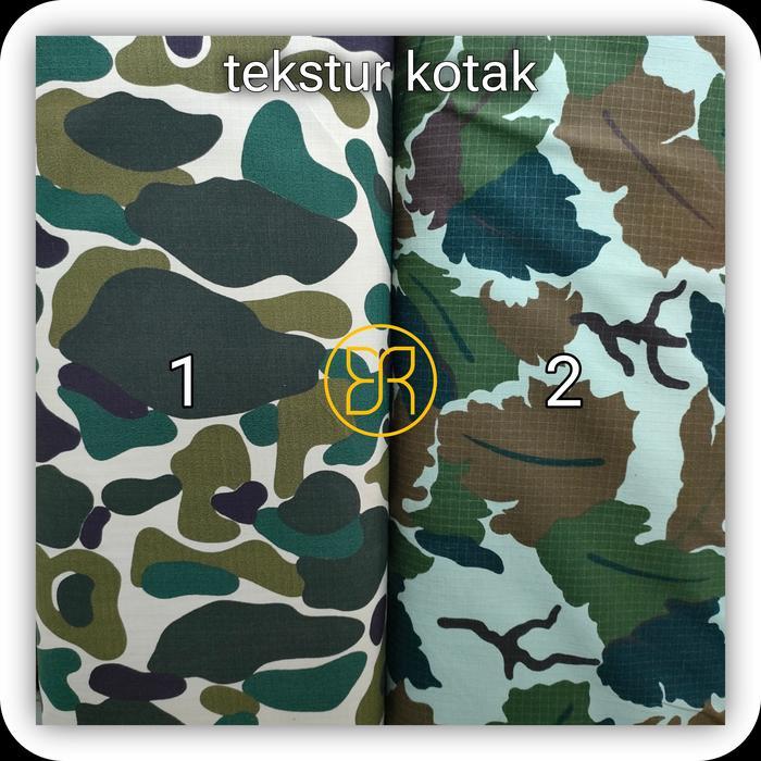 Kain loreng Kostrad - bahan ripstok TNI - kain ripstop seragam kostrad