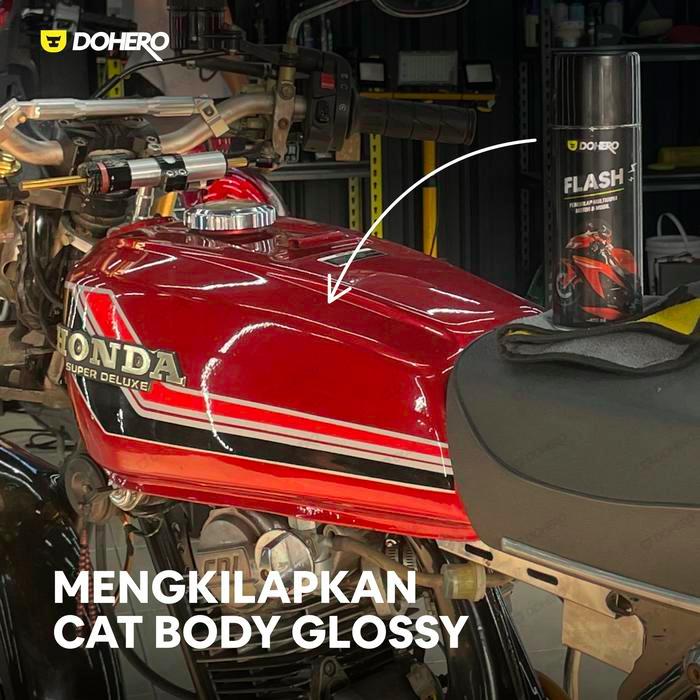 Dohero Flash - Pengkilap Dan Penghitam Body Motor Mobil
