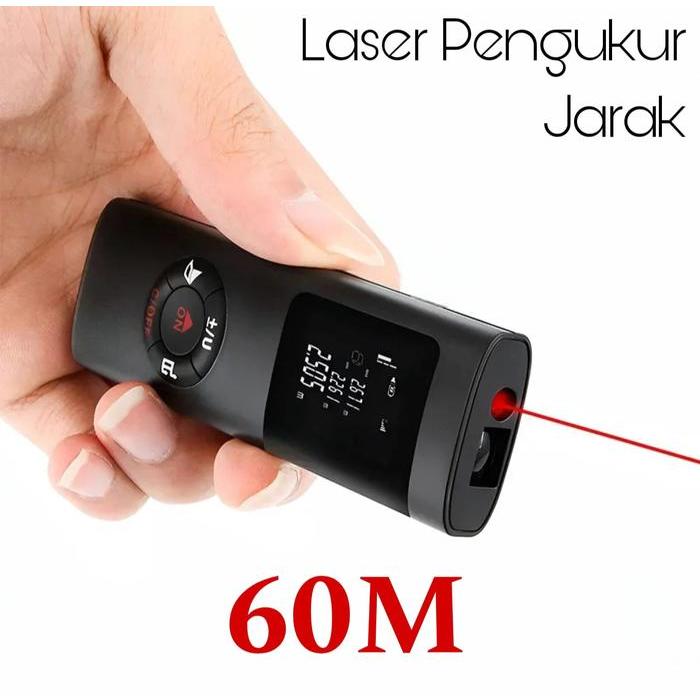Meteran Laser Digital-Meteran Laser Mini-Laser Pengukur Jarak 60M