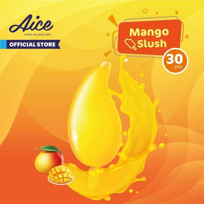 Aice Ice Cream Mango Slush Es Krim ( 1 karton = isi 30 pcs) Eskrim Best Seller