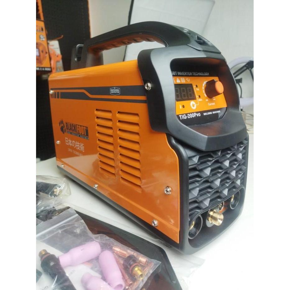 Mesin Las Argon BLACKFOOT TIG 200 Trafo Las Inverter IGBT OTOMATIS
