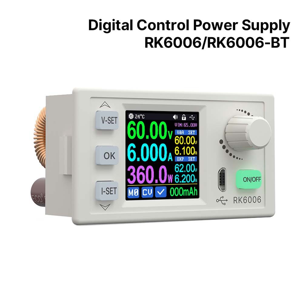 60V 6A RD 4 Digit Control Communication Power Supply RK6006 RK6006-BT Adjustable DC to DC Step Down 