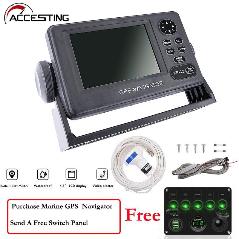 2021 New ONWA KP-32 GPS/SBAS Navigator 4.5inch LCD Display GPS Navigation Locator For Marine Boat Ac