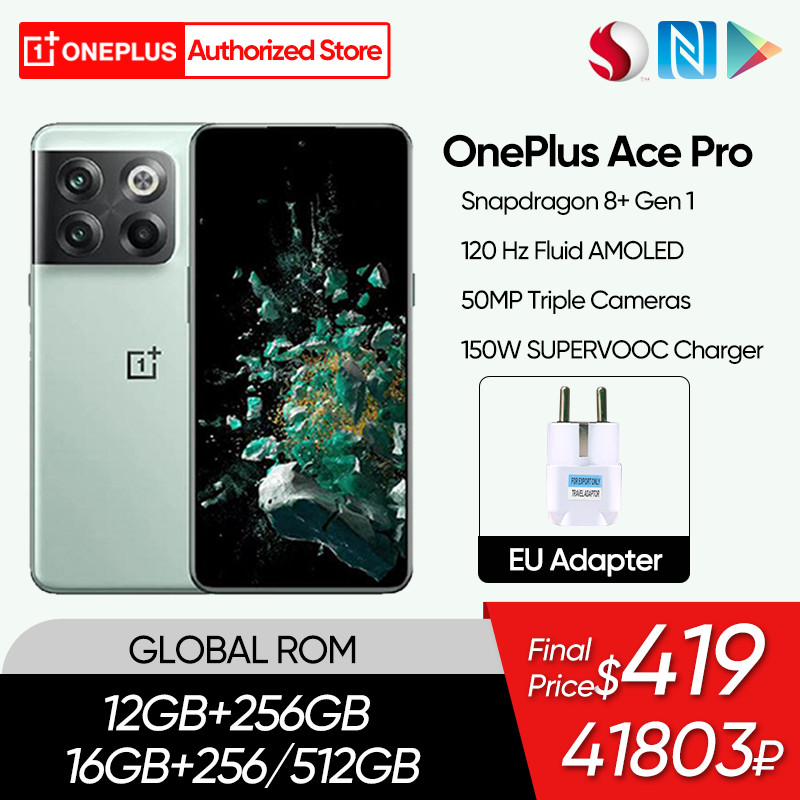 OnePlus Ace Pro 10T 10 T 5G Smartphone Global Rom Snapdragon 8+ Gen 1 150W SUPERVOOC Charge 4800mAh 