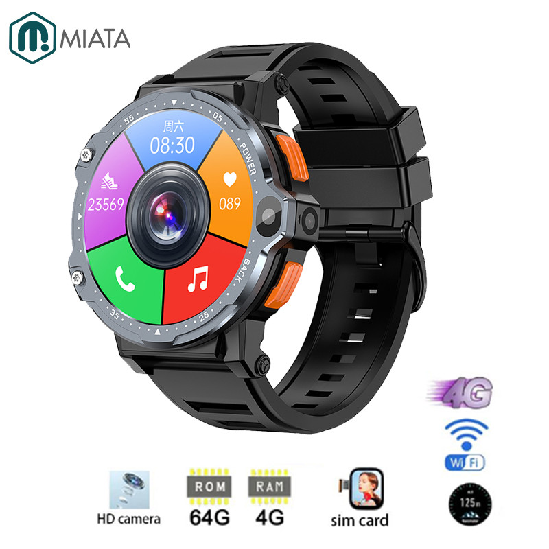 2023 PG999 4G Smartwatch HD Camera Man Woman 64GB RAM NFC GPS WiFi Waterproof Sim Card Call Android 