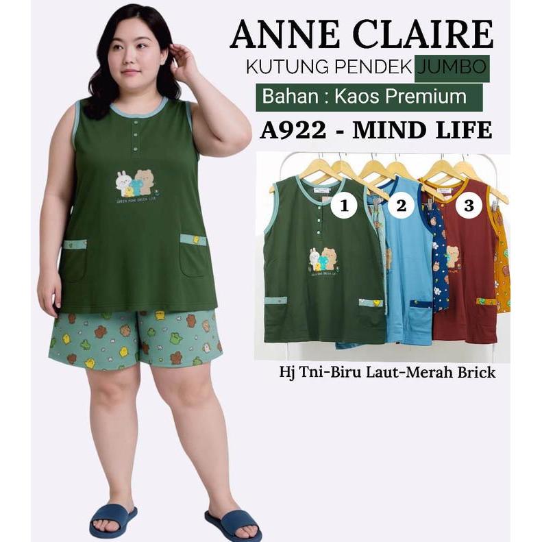 Setelan Dewasa Hpy Kutung - Celana Pendek Jumbo / Big Size Xl / 2L (Kancing 3) Anne Claire Babydoll