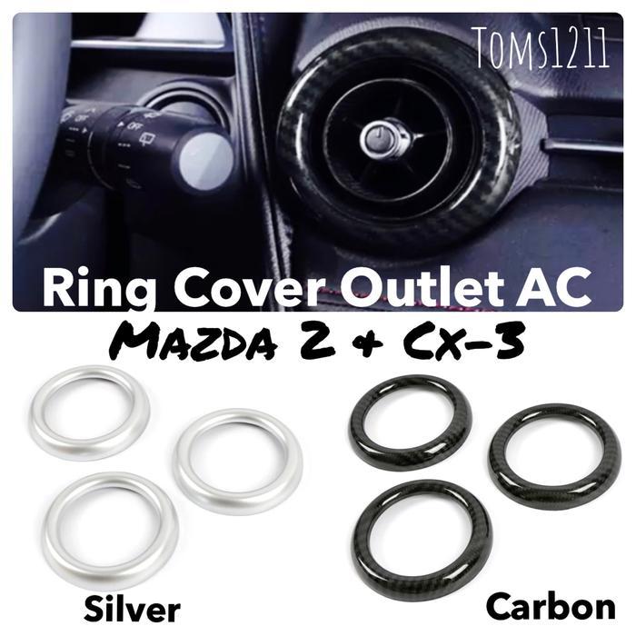 3bh Ring Cover Outlet AC Carbon Mazda 2 CX3 2015 2017 2018 2020 2021
