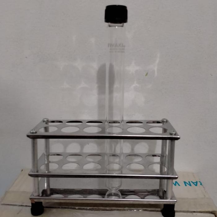 SALE Test Tube with Screw Cap 27 ML Iwaki.18x180mm. Tabung Reaksi iwaki TERMURAH