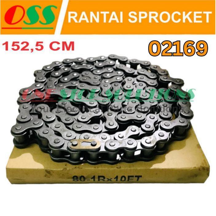 Rantai Sprocket Rs80-1 / Roller Chain Rs 80 - 1 Single
