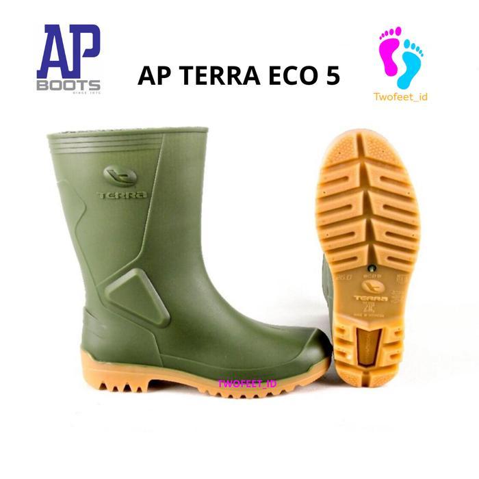 AP BOOTS TERRA ECO 5 SEPATU BOOT HUJAN SIZE 25 - 27 ( 37 - 42 ) HIJAU SETENGAH BETIS DEWASA