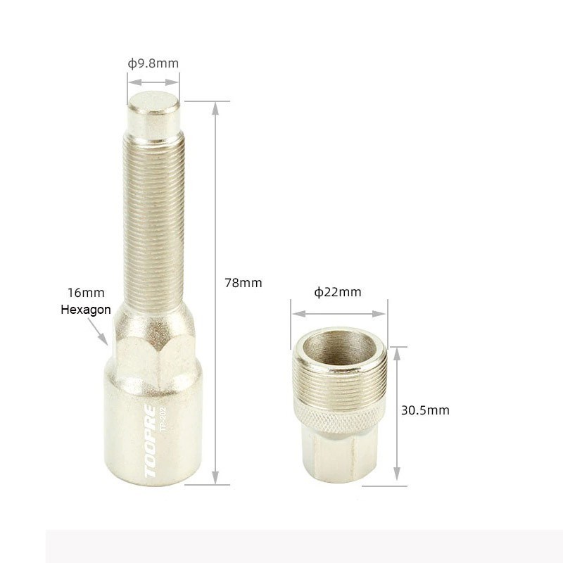 Toopre Kunci Treker Alat Pembuka Crank Bb Kotak Trekker Puller