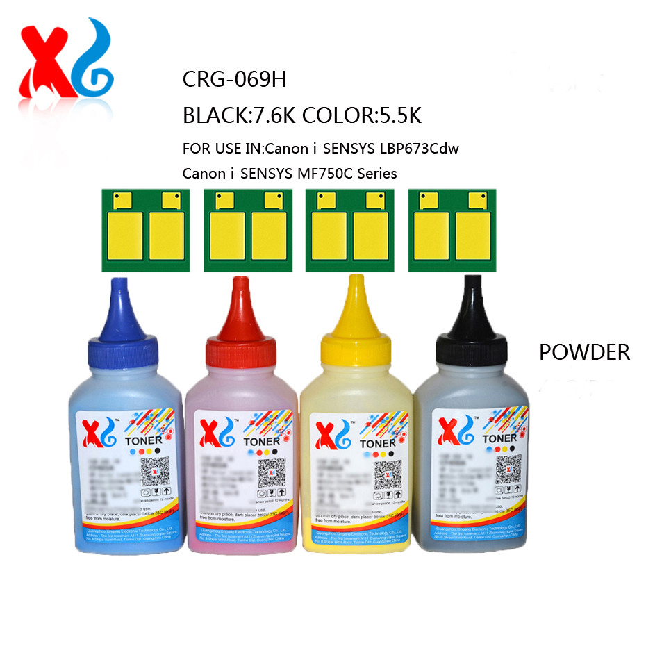 Crg-069H 7.6K 5.5K Toner Chip Powder Crg069 Crg069H 069 For Canon I-Sensys Lbp673Cdw Mf750C Series