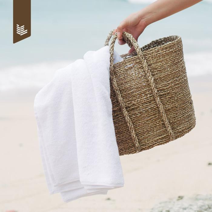 Indolinen Handuk Jumbo Hotel Gratis Handuk Salon Putih