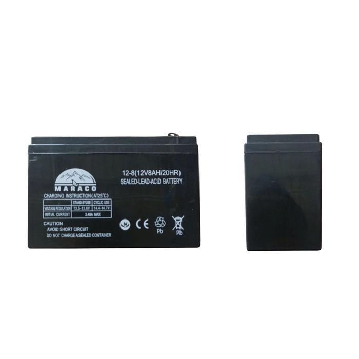 Battery 8Ah Maraco Hitam( Aki Battery Batre Accu Sprayer Elektrik 12V 8Ah Maraco Hitam / Ups