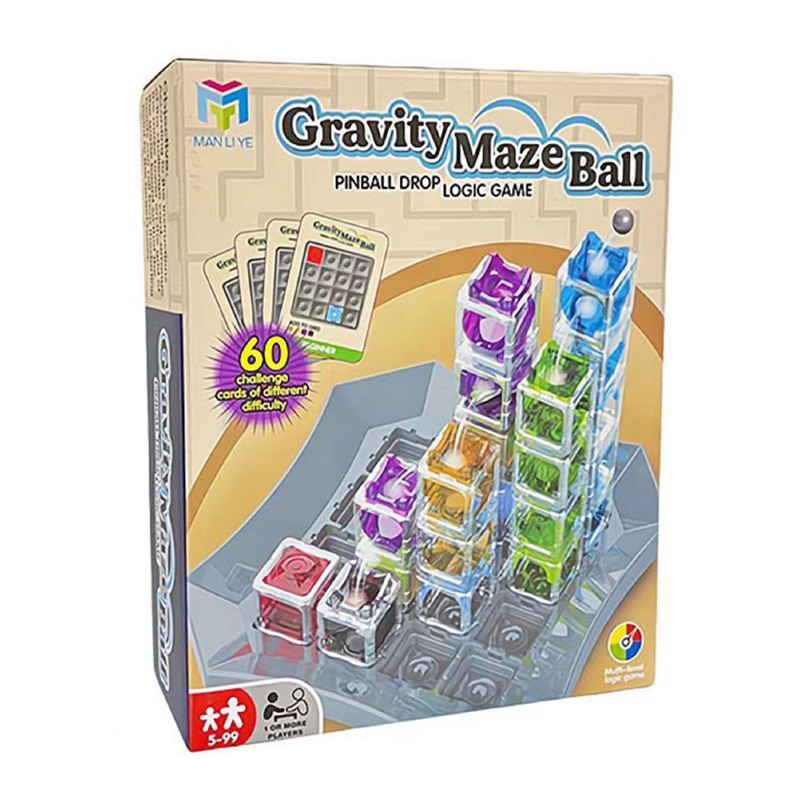 ThinkFun Gravity Maze Escape Ball3D Marble Run Logic GameSTEM Brain Teaser for Kids Ages 8+Spatial
