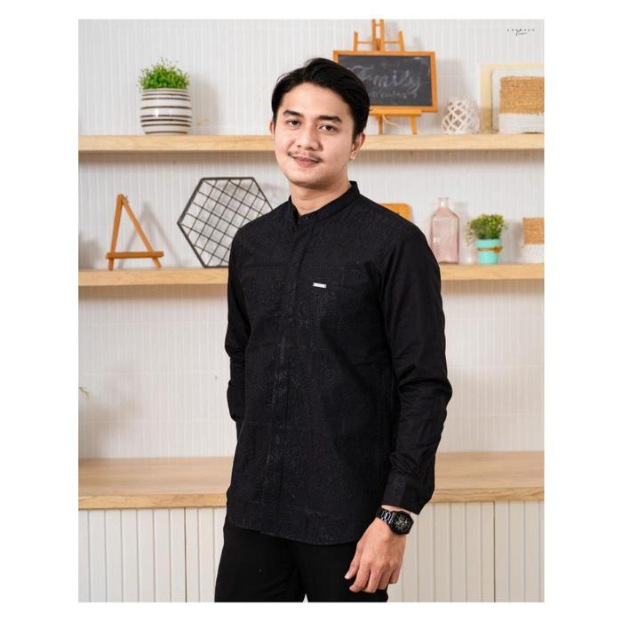 HAVAR Syamil Kemeja Koko Muslim Premium Slimfit Lengan Panjang