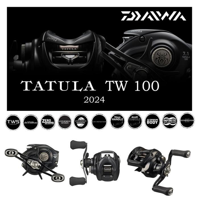 Daiwa 2024 Tatula TW 100 Baitcasting BC Reel Pancing - TW 100HL LEFT
