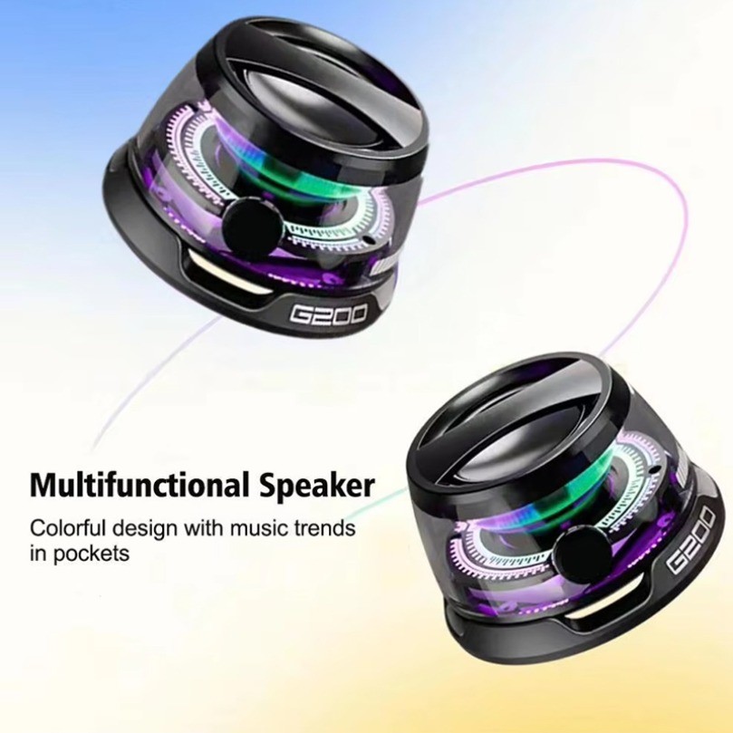 Vikefon Portable Bluetooth Speaker Hecate G200 Rgb Lighting Magnetic Speaker Bt5.3 Sound Box 7 Hours
