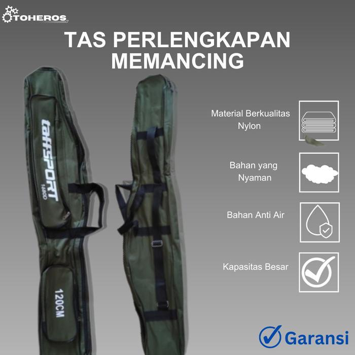 TAS PANCING PERLENGKAPAN ALAT MANCING WARNA HIJAU ARMY