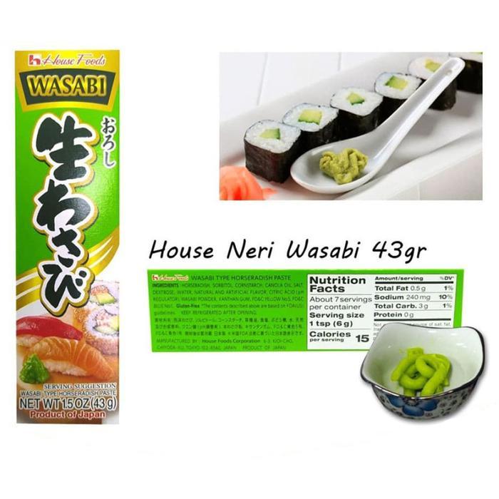 "New" House Neri Wasabi 43gr Pasta Wasabi Wasabi House Foods Wasabi