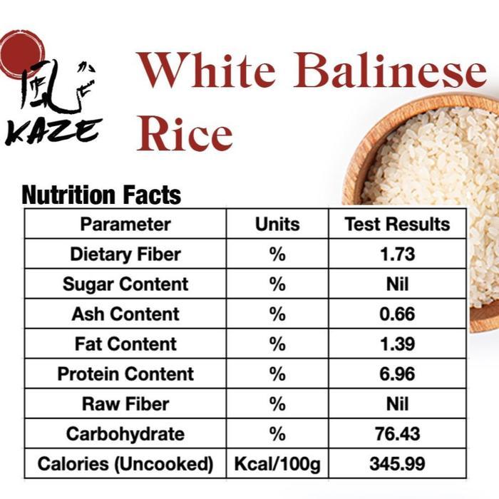 [1 Kg] Beras Putih Bali Organik - Kaze Rice