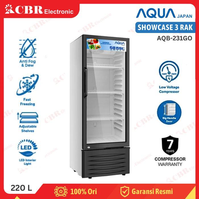 Showcase Display Cooler AQUA 3 Rak AQB-231GO