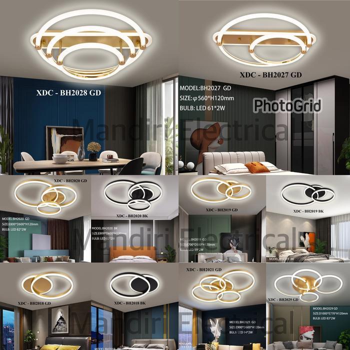 LAMPU HIAS RUANG TAMU PLAFON MINIMALIS MODERN BULAT LED