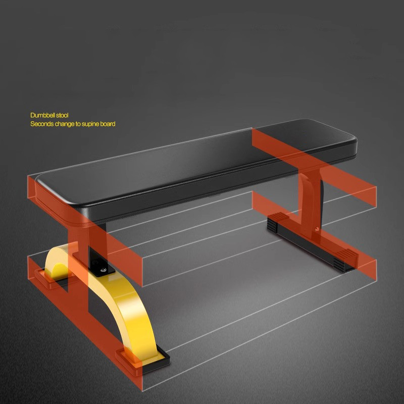 Dumbbell flat bench professional bench press bench fitness chair abdominal muscle exercise sit-ups