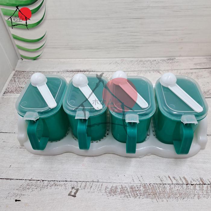 Promo Tempat Bumbu Wadah Bumbu Box Bumbu Tempat Penyimpanan Bumbu Bahan Plastik Murah Free Sendok