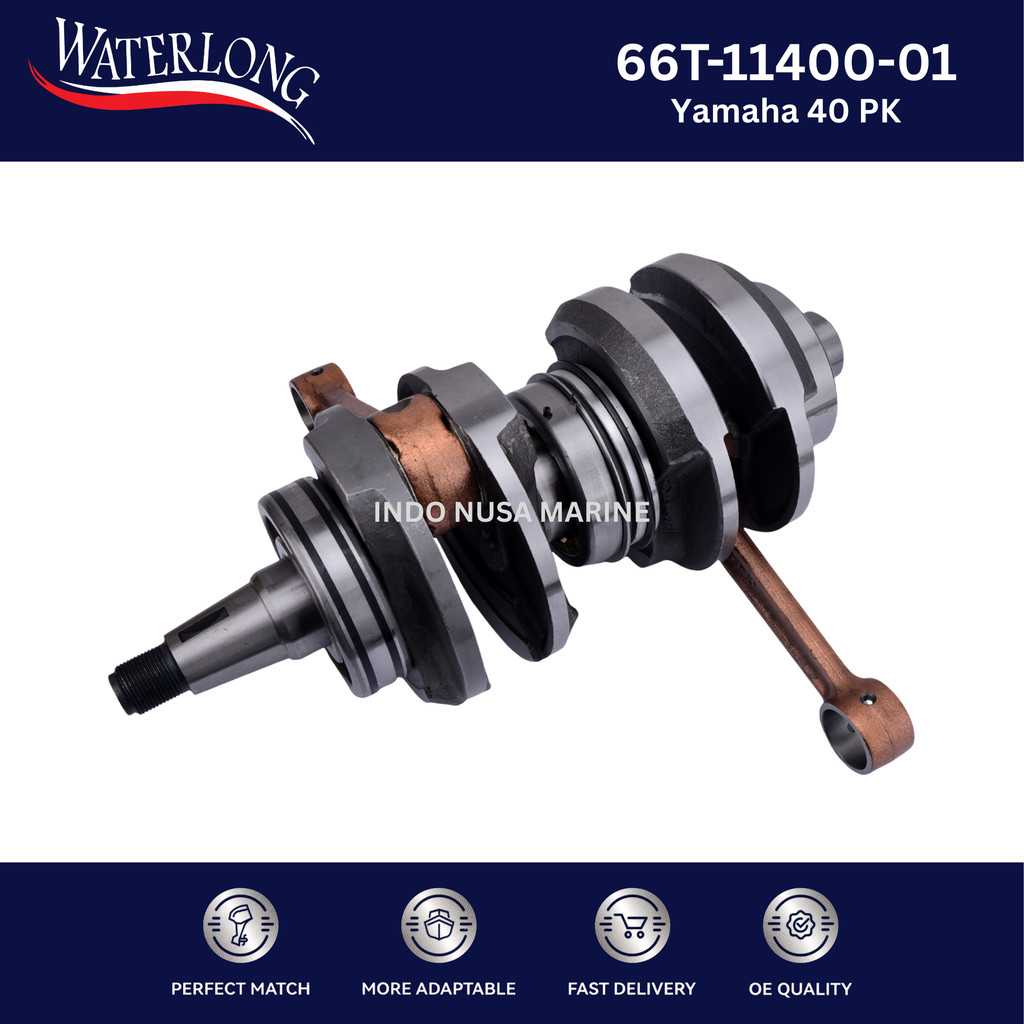 66T-11400-01 Crankshaft Assy Kruk AS Yamaha 40PK SPAREPART OUTBOARD / SUKU CADANG MESIN TEMPEL WATER