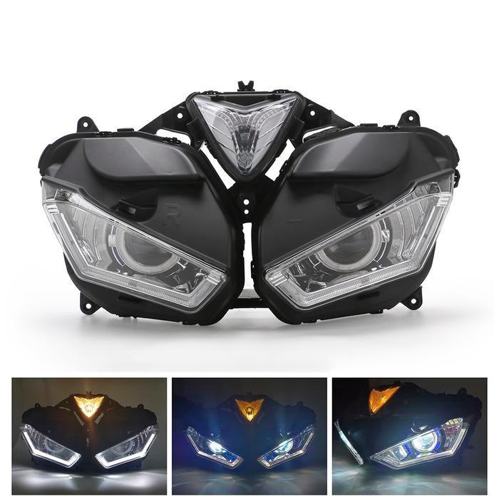 PERAKITAN HEADLAMP LAMPU DEPAN DEPAN SEPEDA MOTOR UNTUK YAMAHA R3 R25